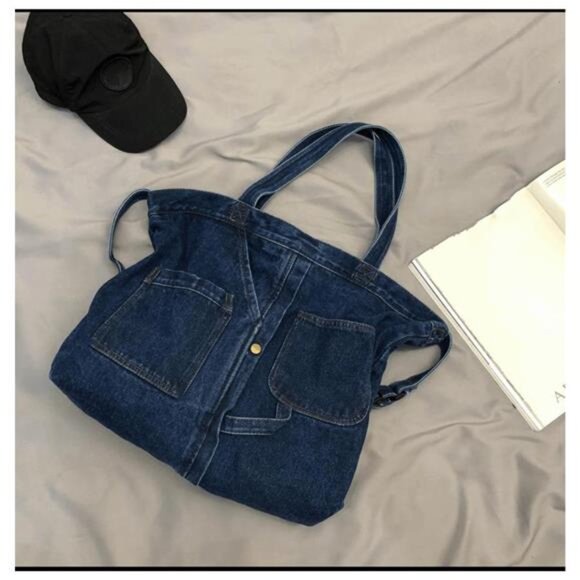 Denim Shoulder Bag, - Picture 4 of 7